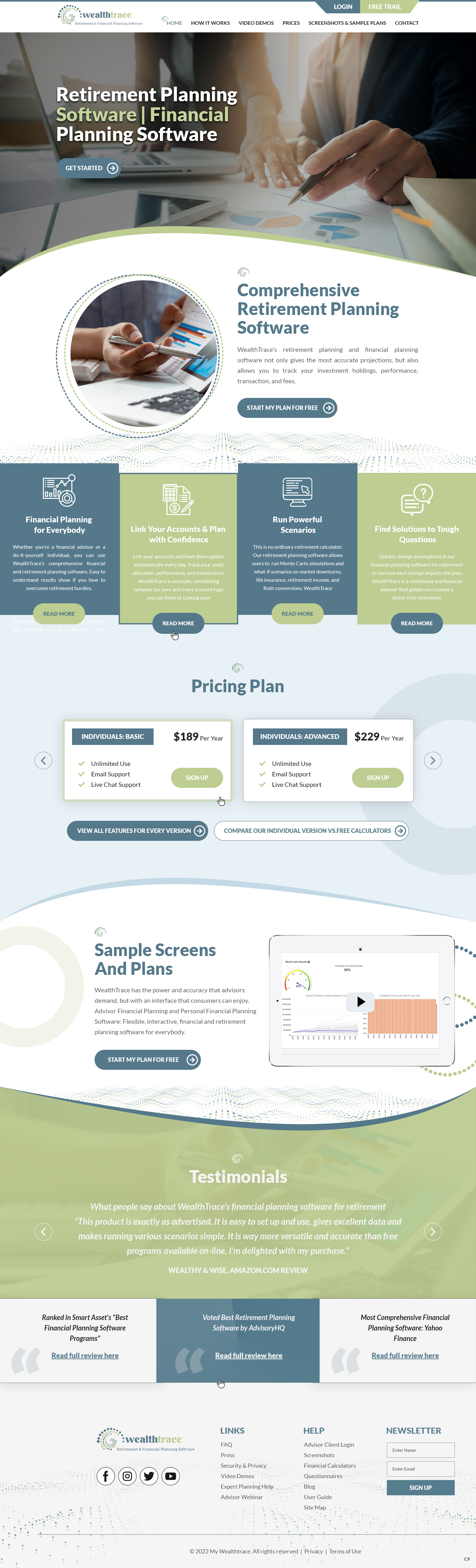 Diseño Web por pb para WealthTrace | Diseño #28702927
