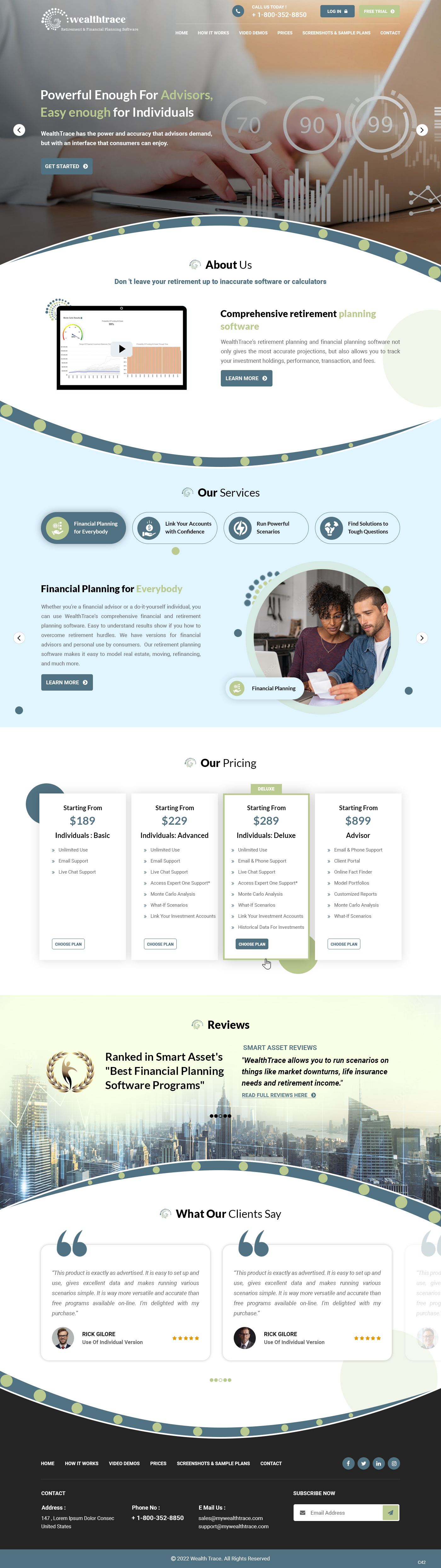 Web Design par pb pour WealthTrace | Design #28702928