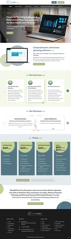 Web-Design von pb für WealthTrace | Design: #28702930
