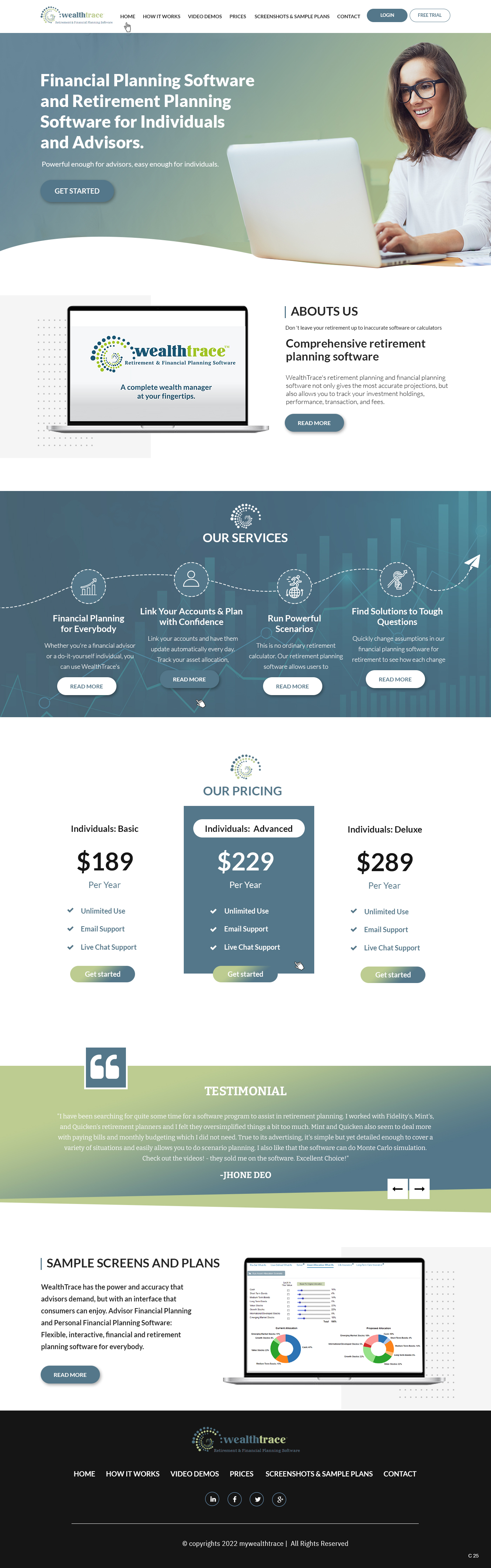 Web Design par pb pour WealthTrace | Design #28706990