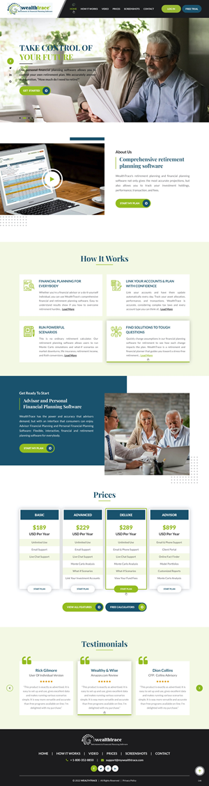 Web-Design von pb für WealthTrace | Design: #28706992