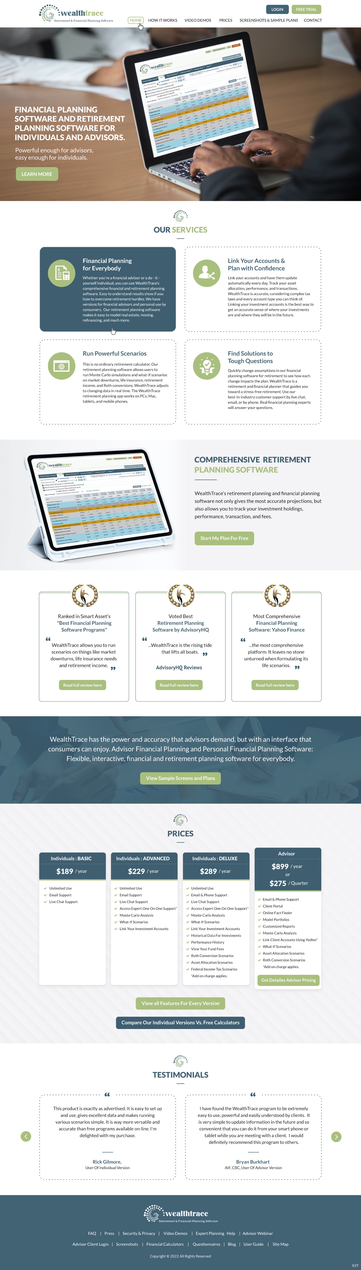 Web-Design von pb für WealthTrace | Design: #28706993