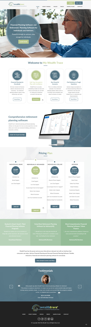 Web-Design von pb für WealthTrace | Design: #28706994