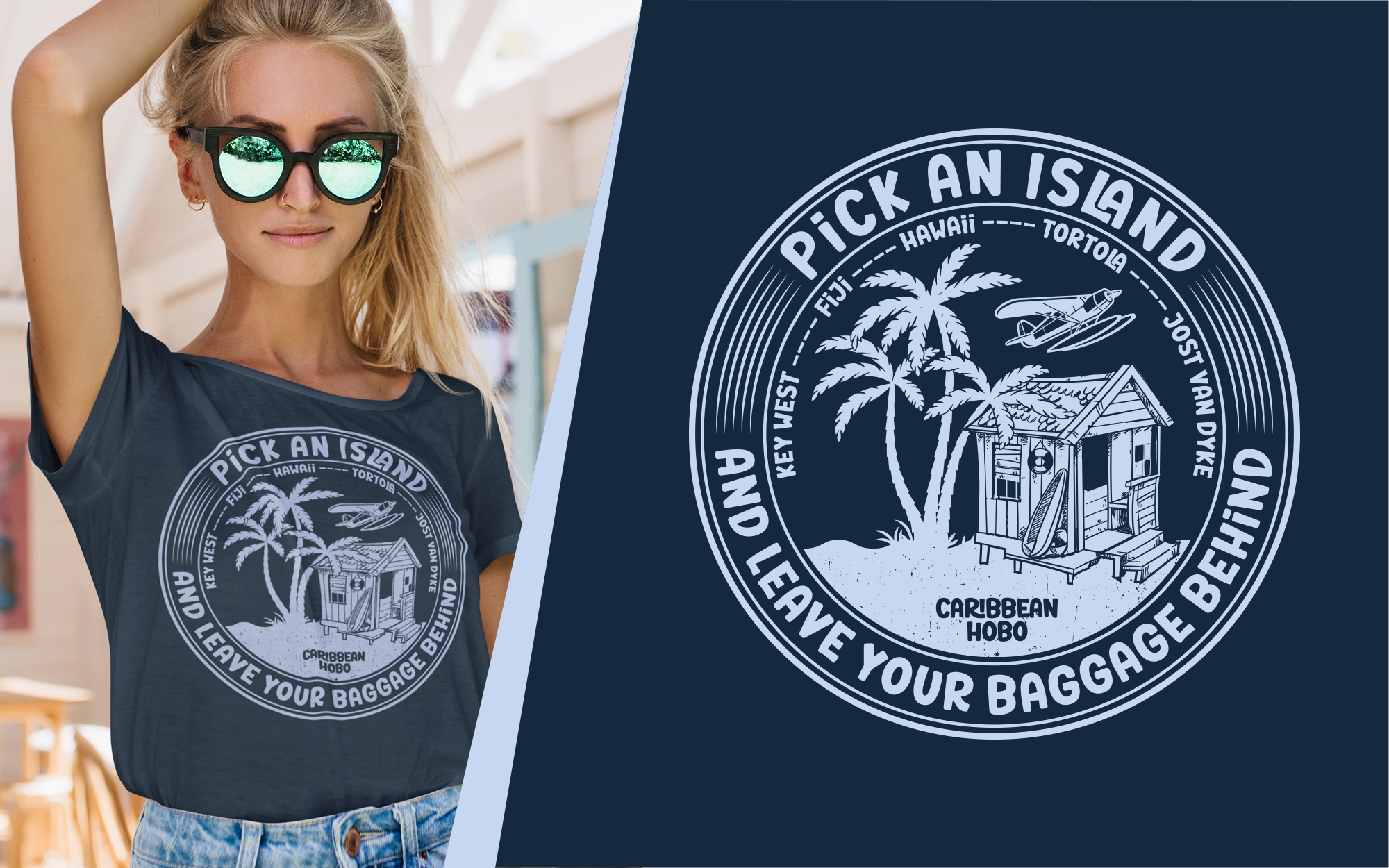 T-shirt Design by Ismail Hossain for Caribbean Hobo | Design #28710932