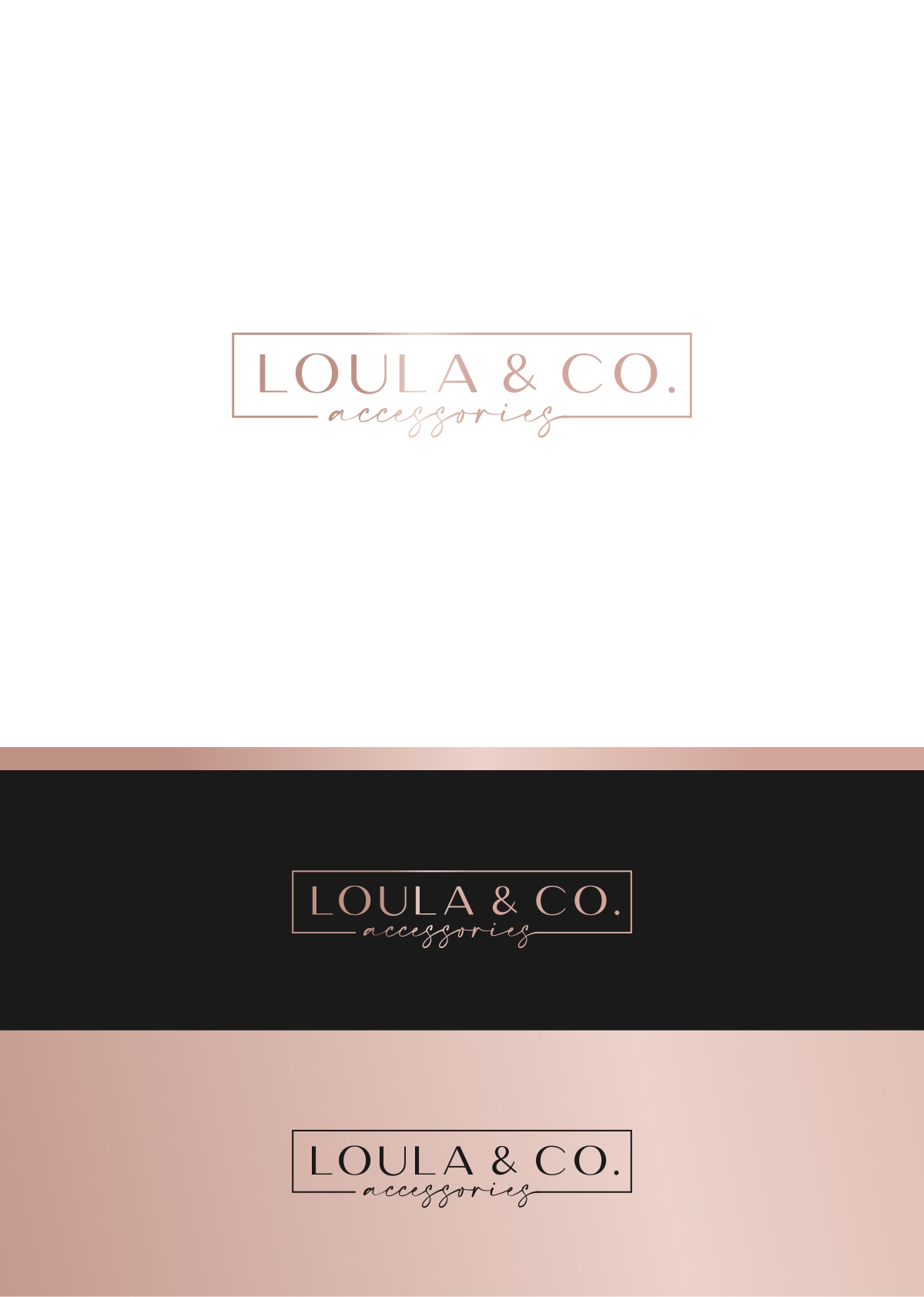 Logo Design by ecorokerz for LOULA & CO. Accessories | Design #28697362