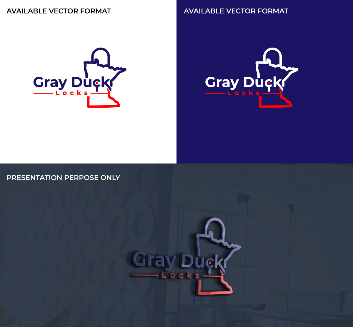 Logo Design by RS_Design for Gray Duck Security LLC | Design #28698871