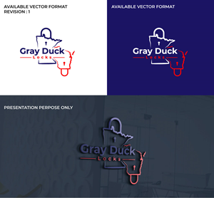 Logo Design by RS_Design for Gray Duck Security LLC | Design: #28700225
