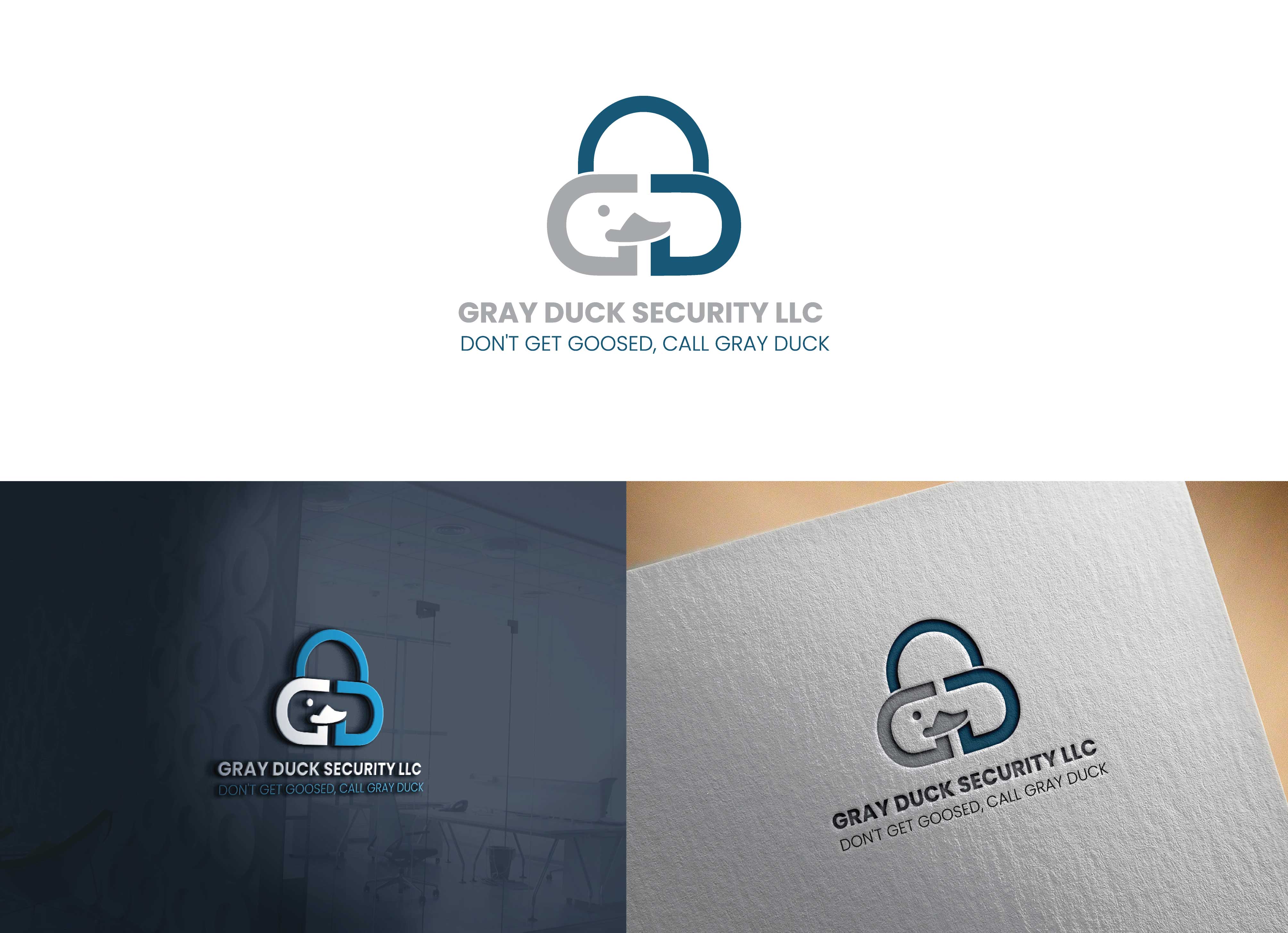 Logo Design by Graphica Studio for Gray Duck Security LLC | Design #28704814