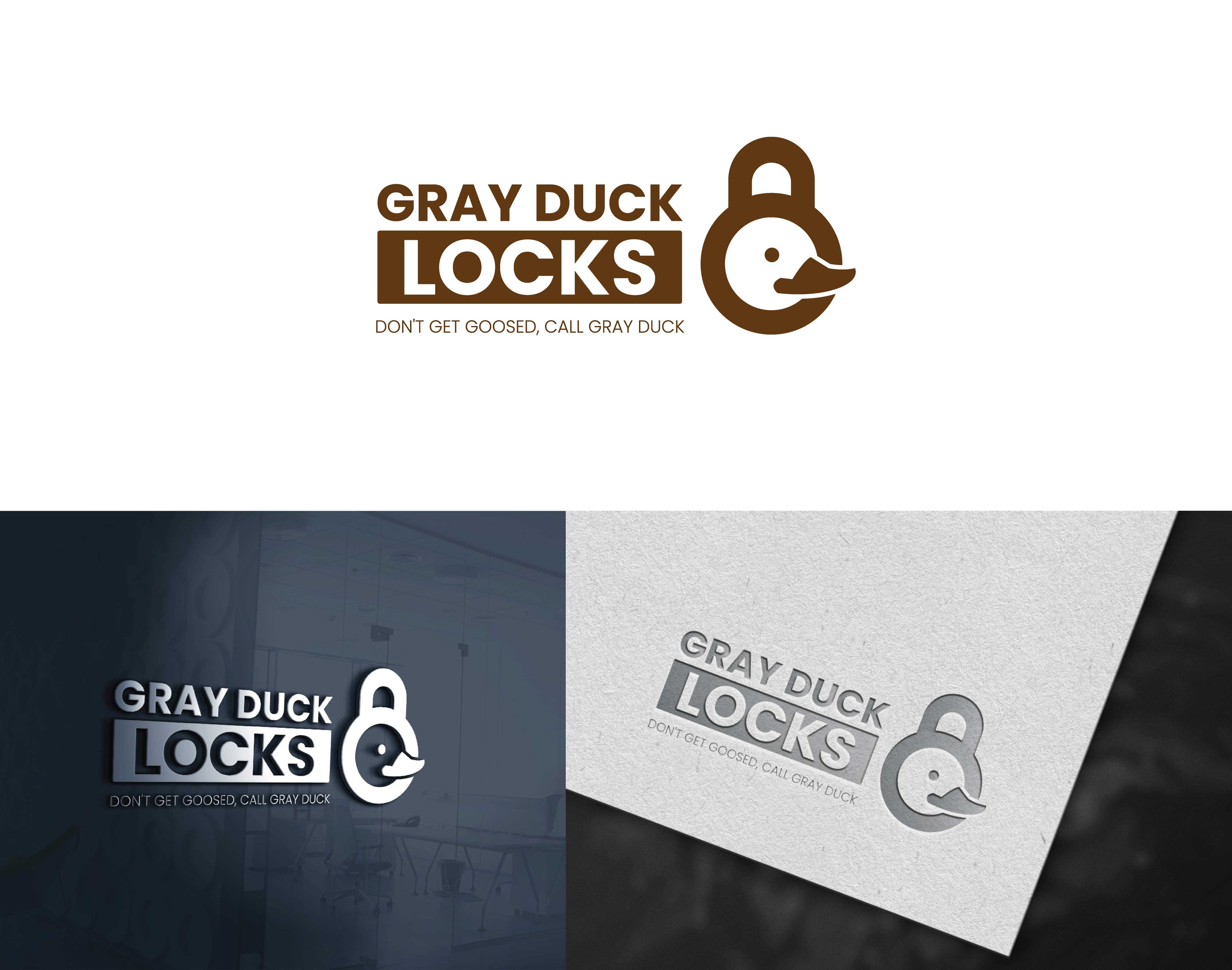 Logo Design by Graphica Studio for Gray Duck Security LLC | Design #28714575