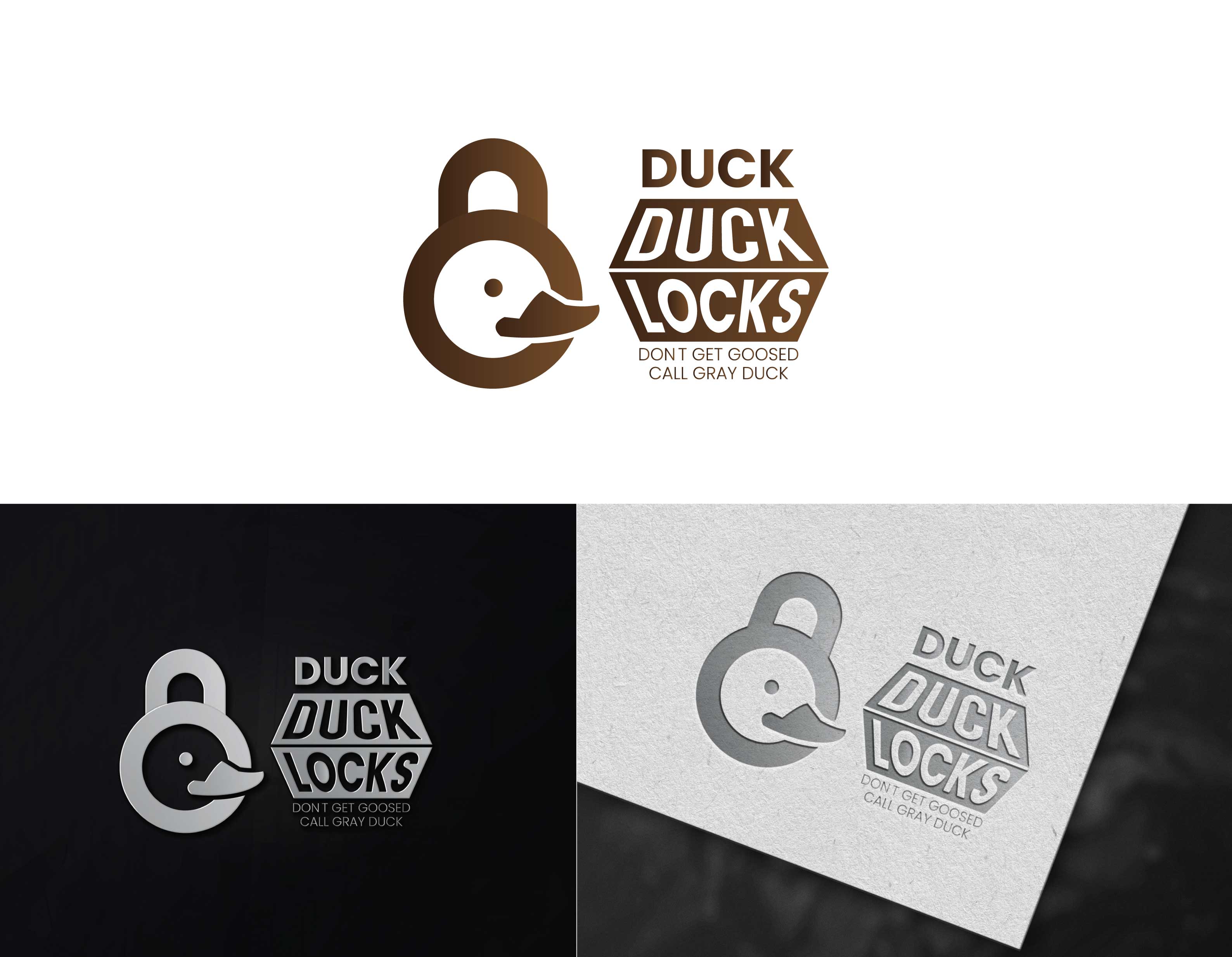 Logo Design by Graphica Studio for Gray Duck Security LLC | Design #28789454