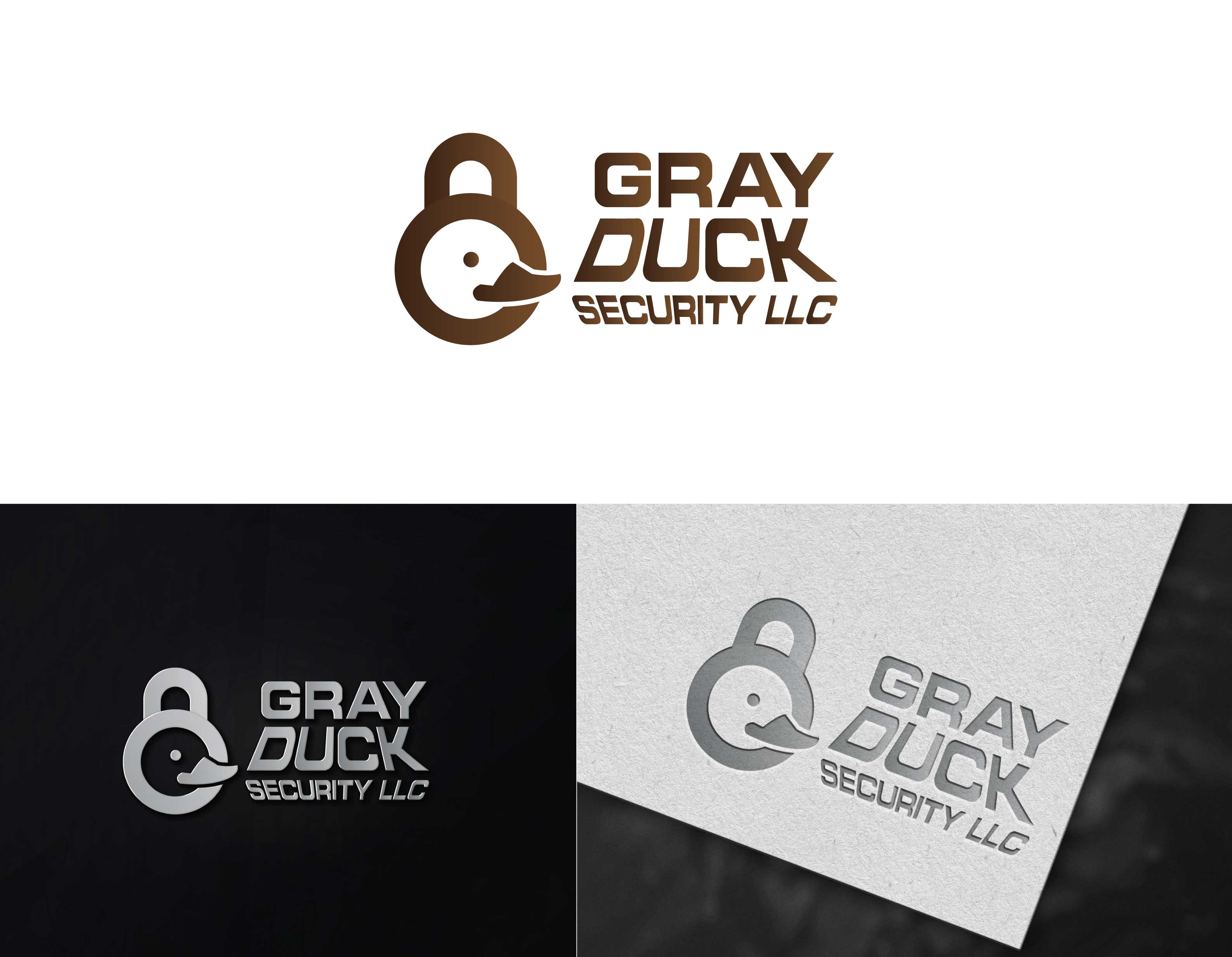 Logo Design by Graphica Studio for Gray Duck Security LLC | Design #28792743