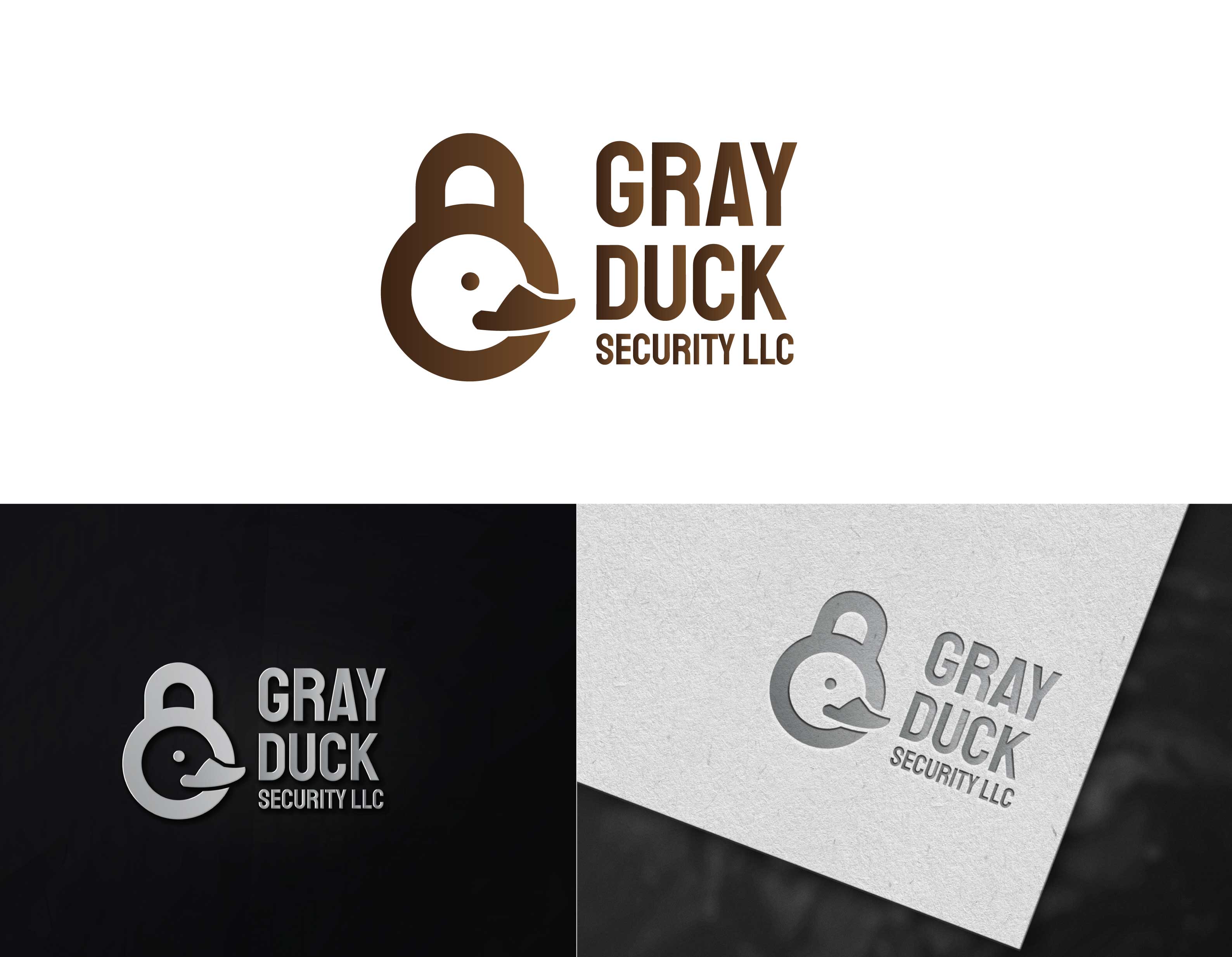 Logo Design by Graphica Studio for Gray Duck Security LLC | Design #28792875