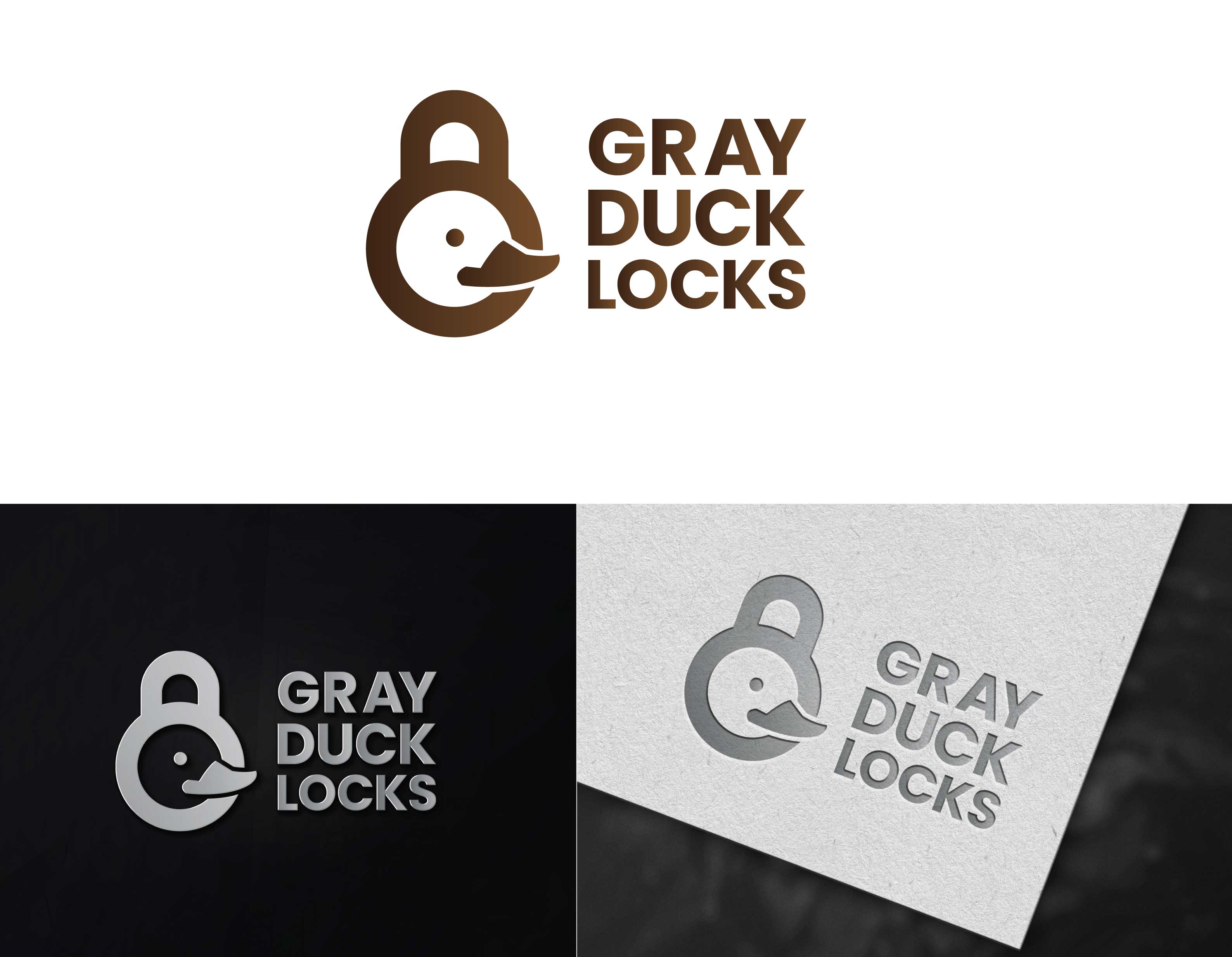 Logo Design by Graphica Studio for Gray Duck Security LLC | Design #28793779