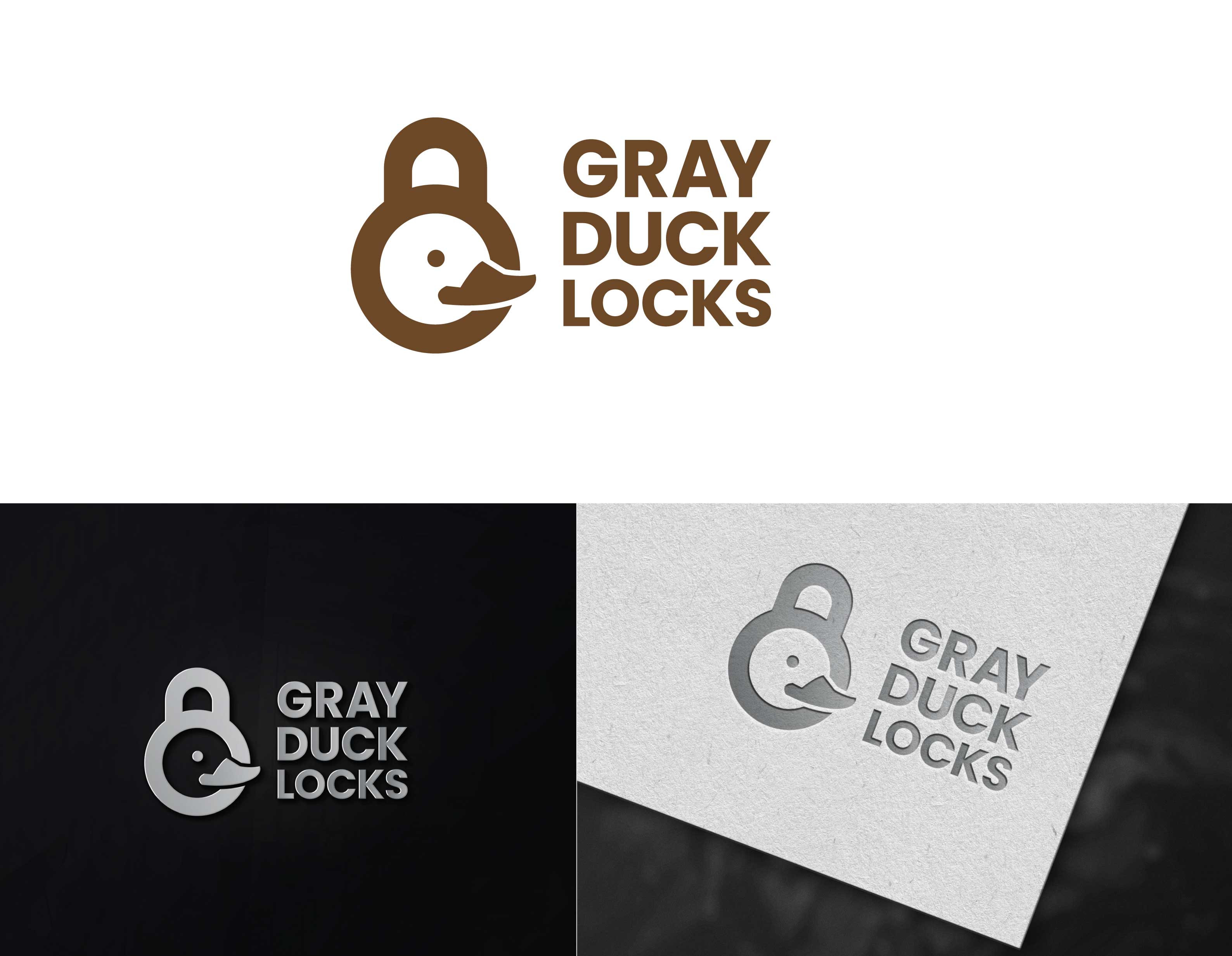Logo Design by Graphica Studio for Gray Duck Security LLC | Design #28796366