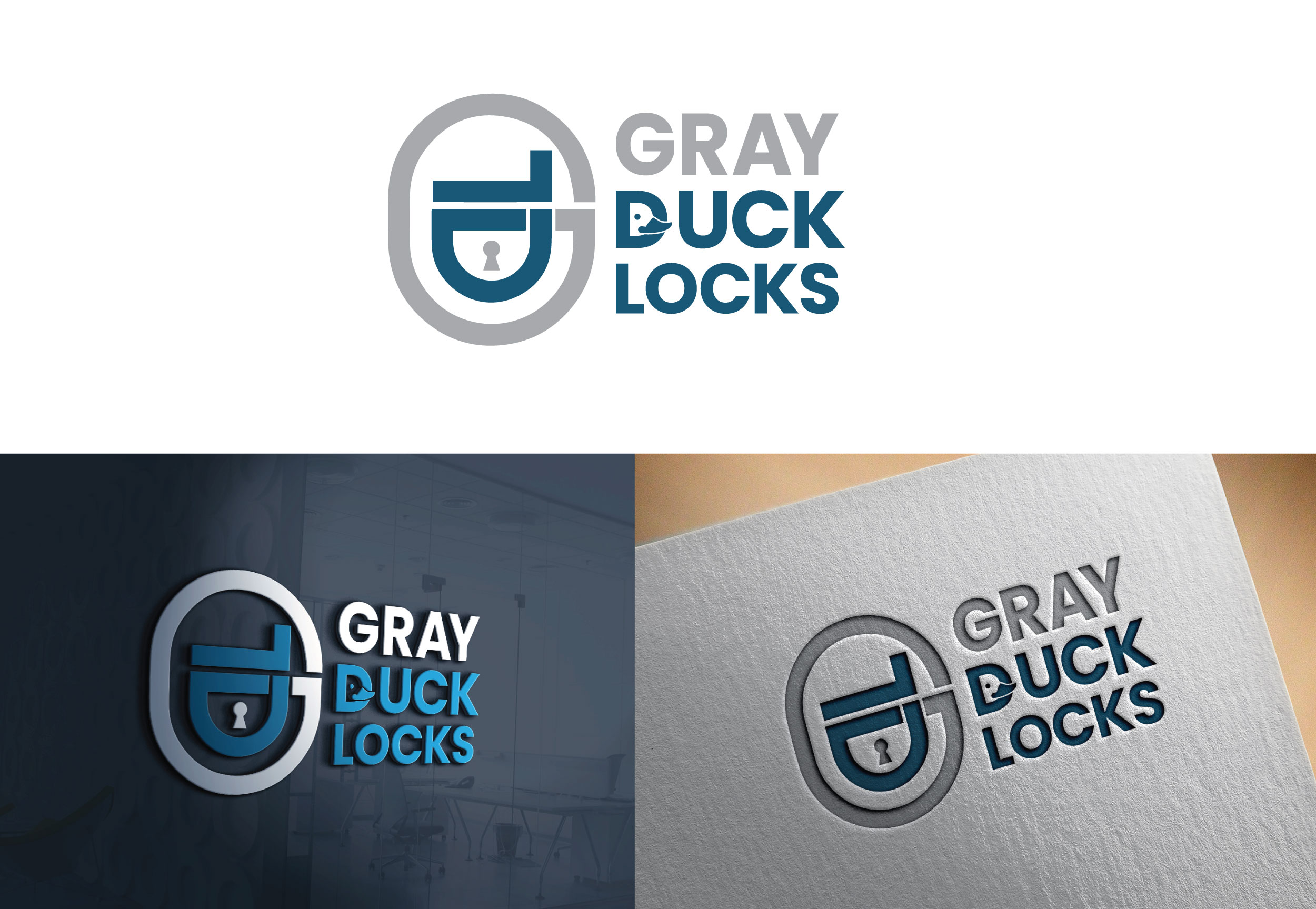 Logo Design by Graphica Studio for Gray Duck Security LLC | Design #28803021