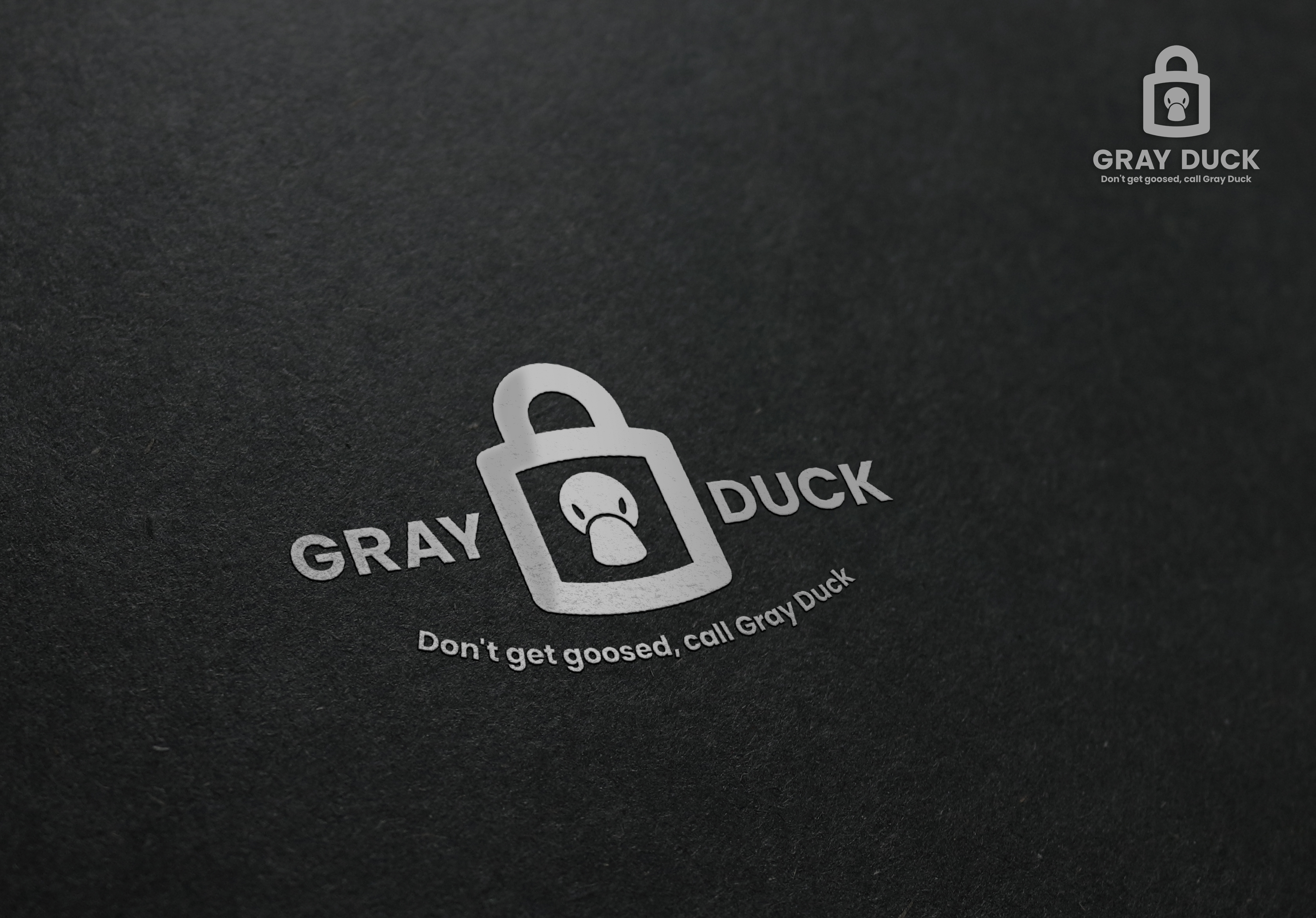 Diseño de Logo por aquabomb26 para Gray Duck Security LLC | Diseño #28704508