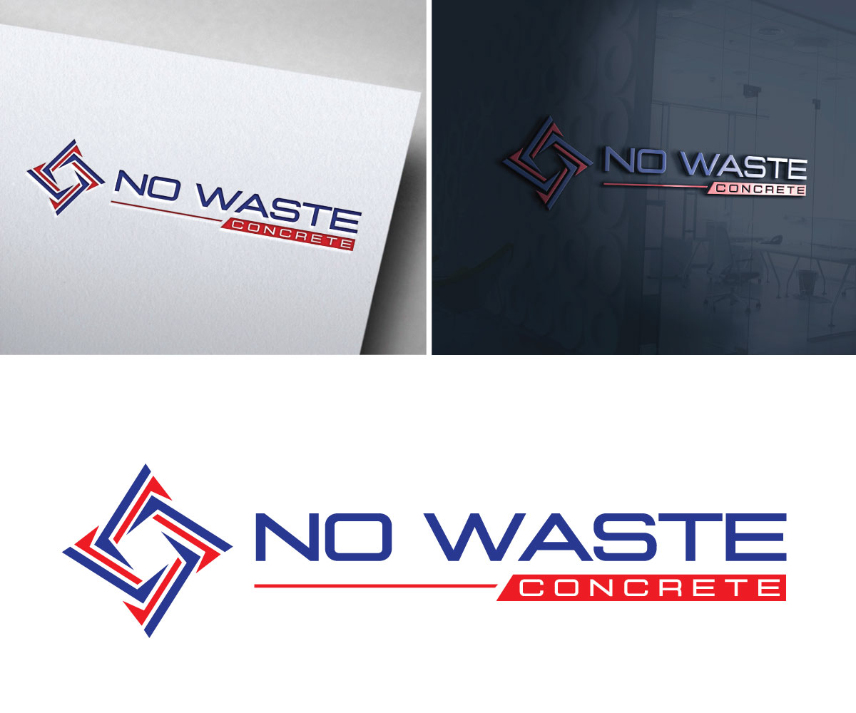 Logo Design by Om Namah Shivay for No Waste Concrete  | Design #28706737