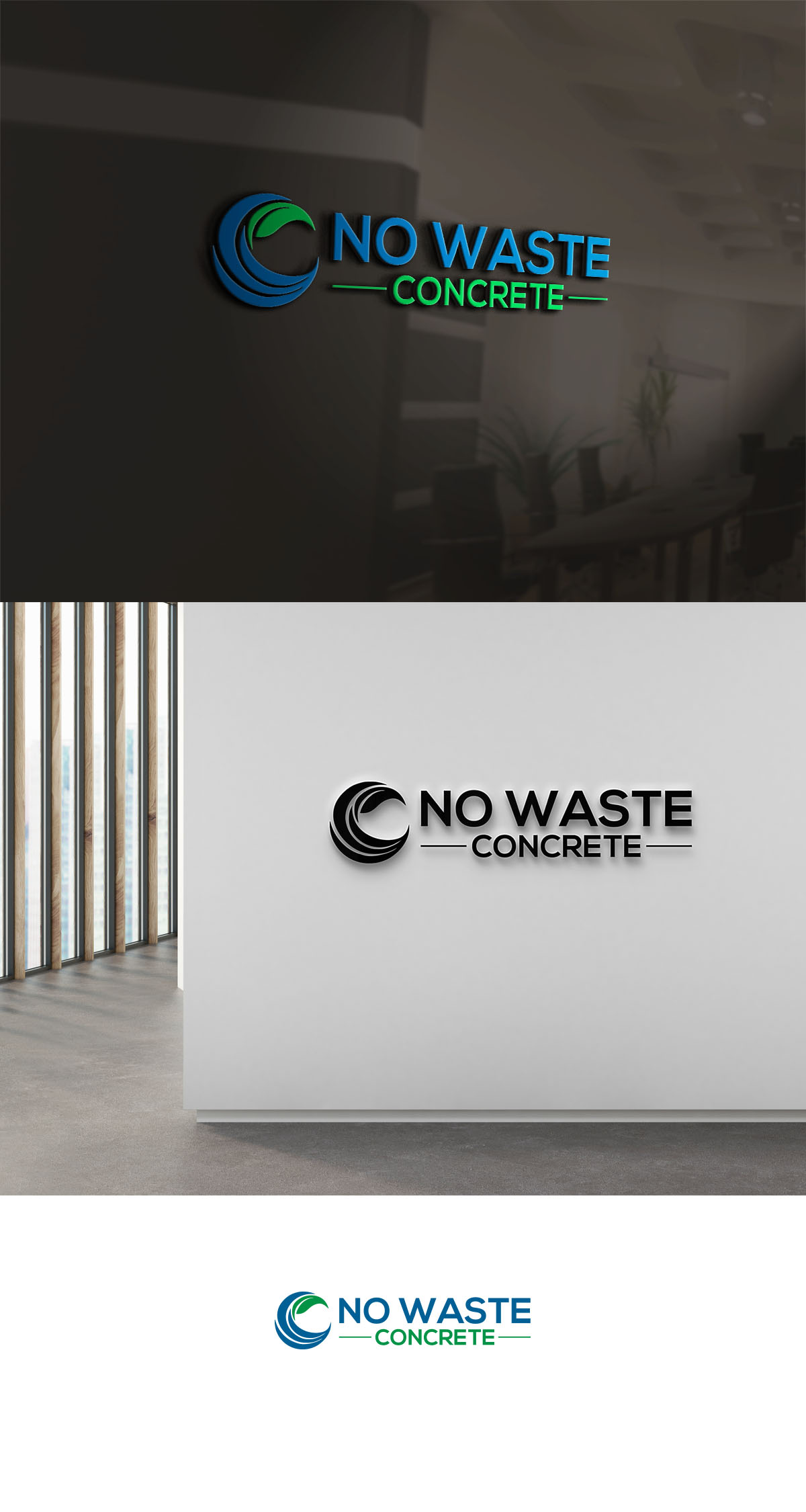 Logo-Design von maria.mariodesign@gmail.com für No Waste Concrete  | Design: #28726942