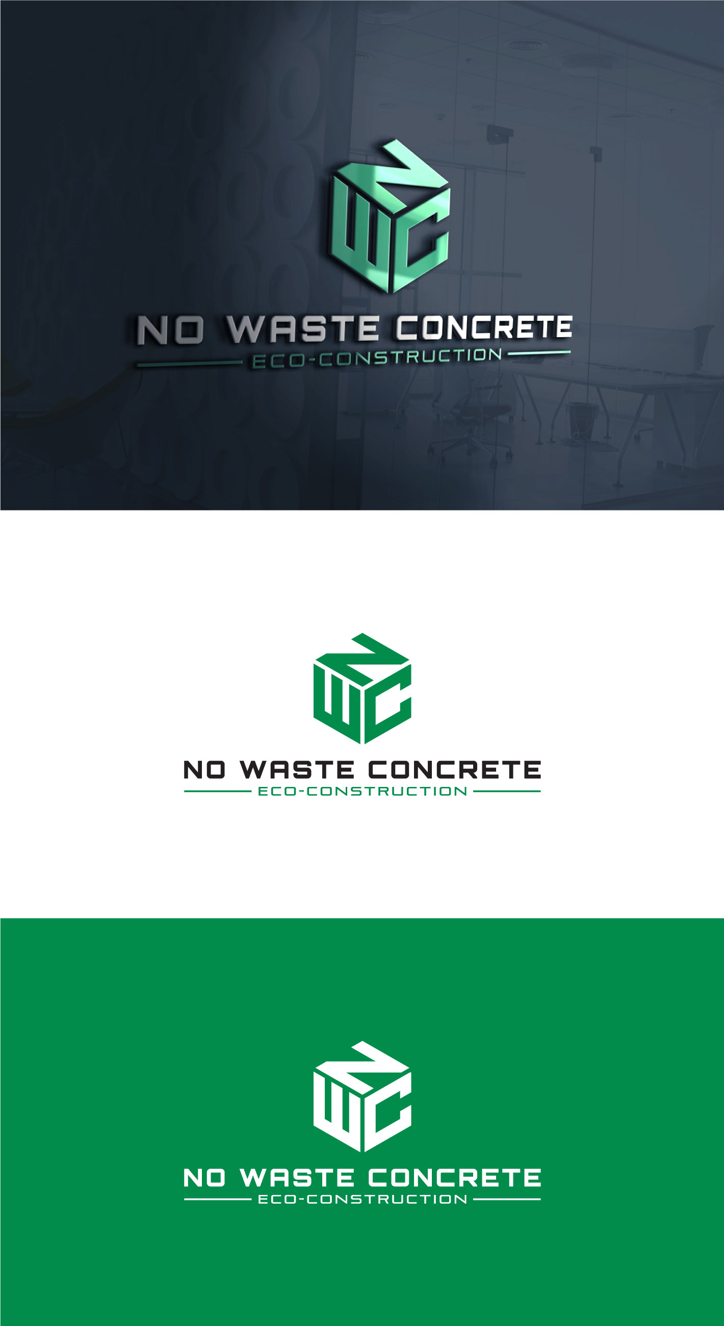 Logo Design by Topik_777 for No Waste Concrete  | Design #28711014