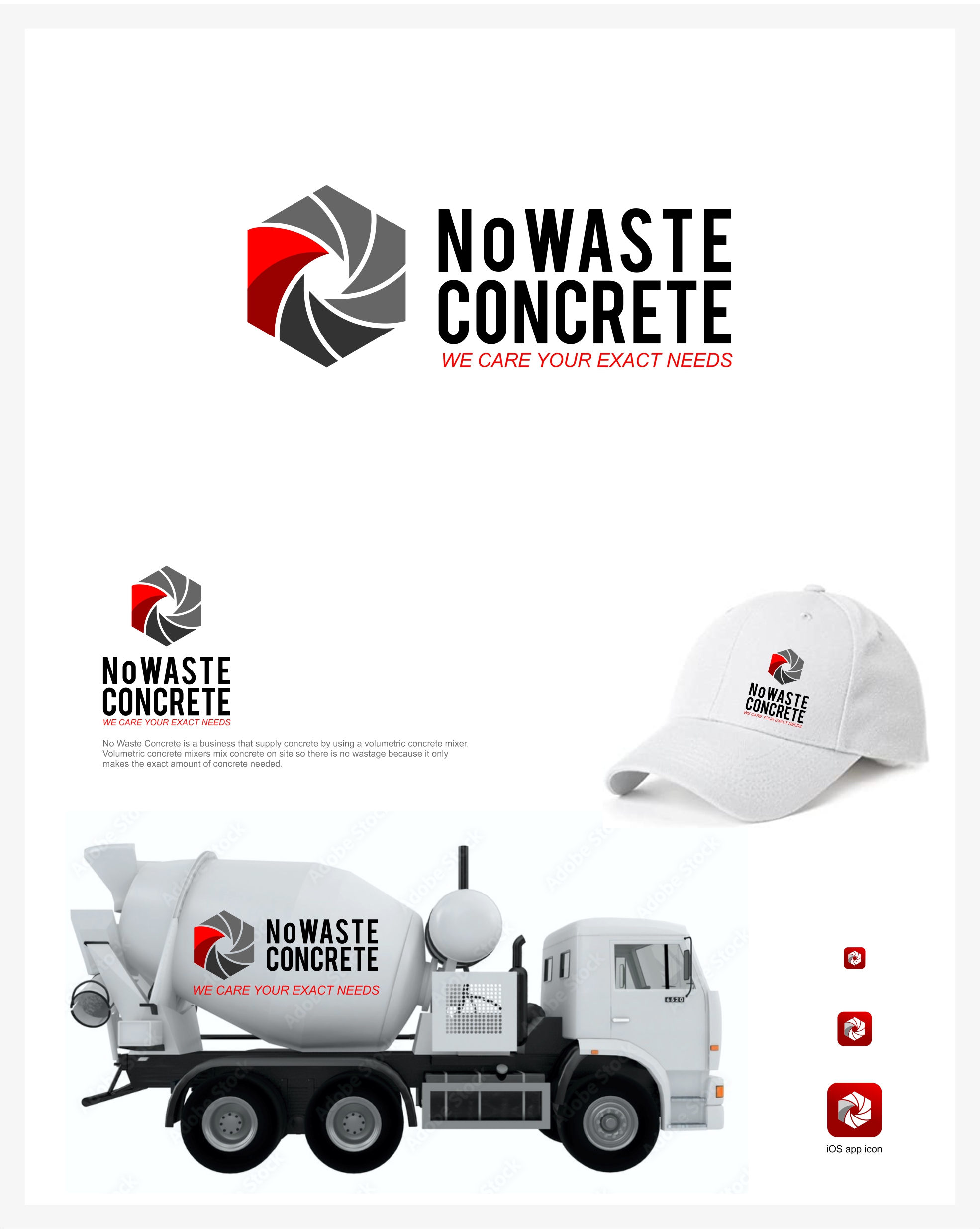 Logo Design by momo57 for No Waste Concrete  | Design #28723334