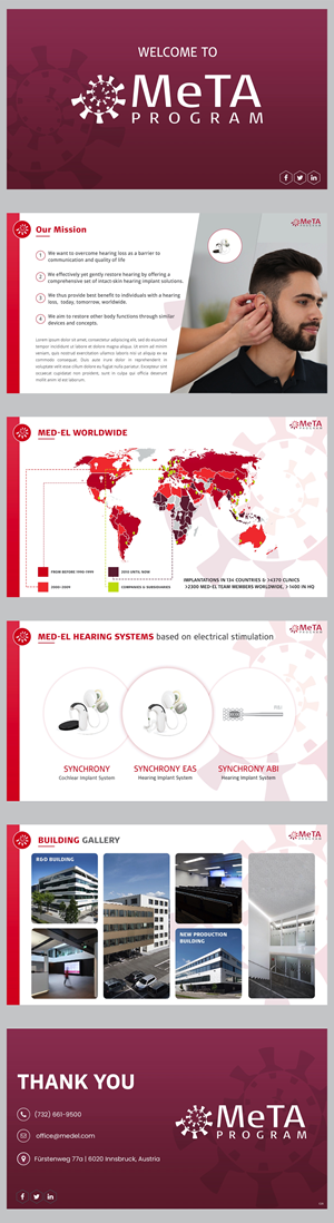 PowerPoint Design by pb for MED-EL Elektromedizinische Geraete Gesellschaft mbH | Design: #28799039