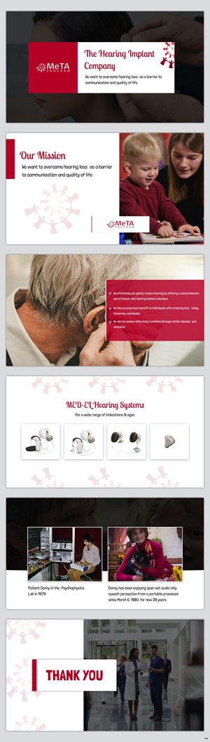 PowerPoint Design by pb for MED-EL Elektromedizinische Geraete Gesellschaft mbH | Design: #28799040