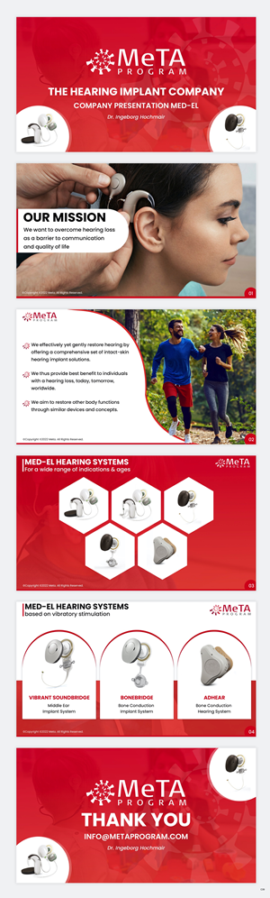 PowerPoint Design by pb for MED-EL Elektromedizinische Geraete Gesellschaft mbH | Design: #28799042