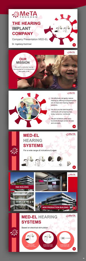PowerPoint Design by pb for MED-EL Elektromedizinische Geraete Gesellschaft mbH | Design: #28799043
