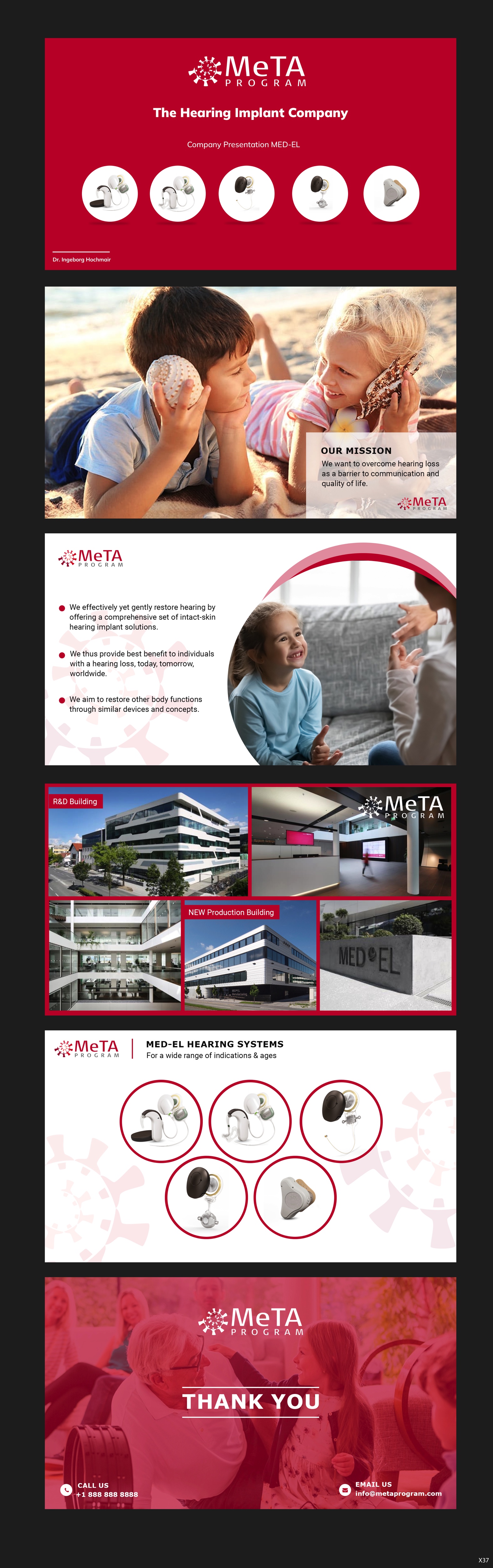 Design de PowerPoint par pb pour MED-EL Elektromedizinische Geraete Gesellschaft mbH | Design #28799054