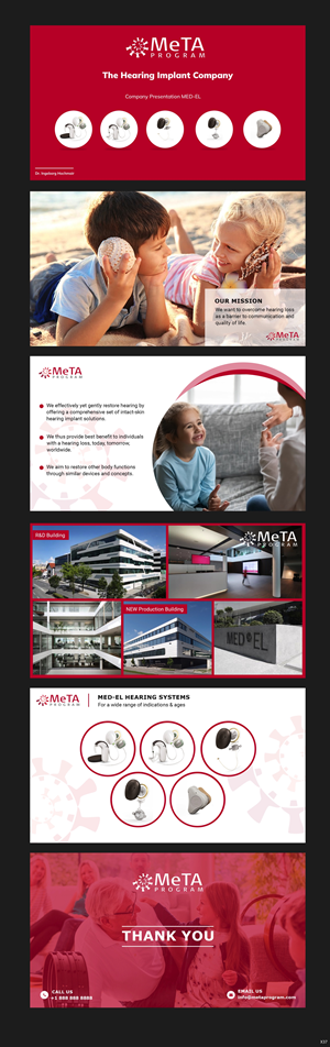 PowerPoint Design by pb for MED-EL Elektromedizinische Geraete Gesellschaft mbH | Design: #28799054