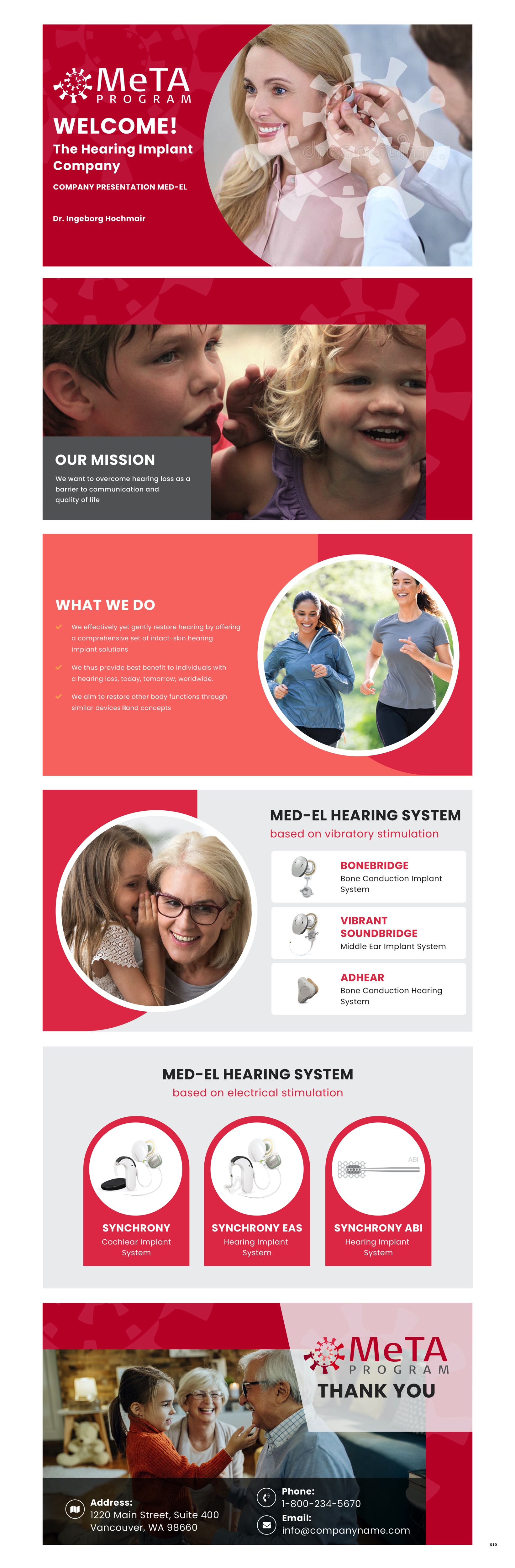 PowerPoint Design by pb for MED-EL Elektromedizinische Geraete Gesellschaft mbH | Design #28799055