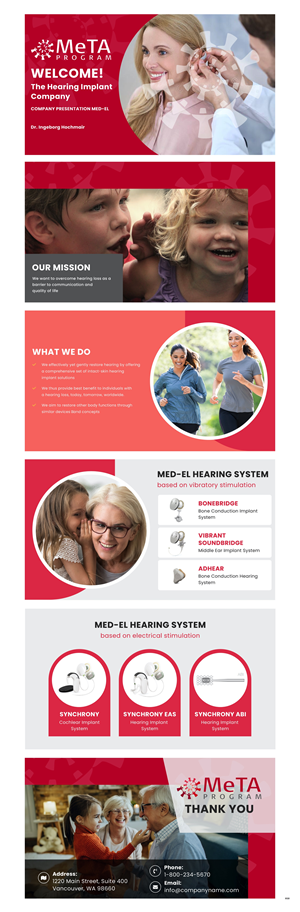 PowerPoint Design by pb for MED-EL Elektromedizinische Geraete Gesellschaft mbH | Design: #28799055