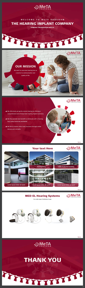 PowerPoint Design by pb for MED-EL Elektromedizinische Geraete Gesellschaft mbH | Design: #28815207