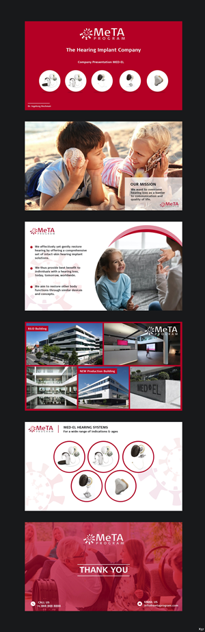 PowerPoint Design by pb for MED-EL Elektromedizinische Geraete Gesellschaft mbH | Design: #28843747