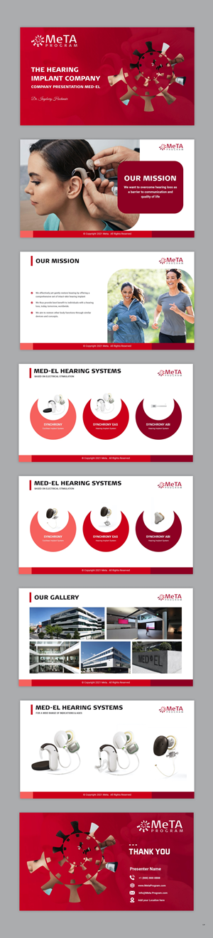 PowerPoint Design by pb for MED-EL Elektromedizinische Geraete Gesellschaft mbH | Design: #28848268