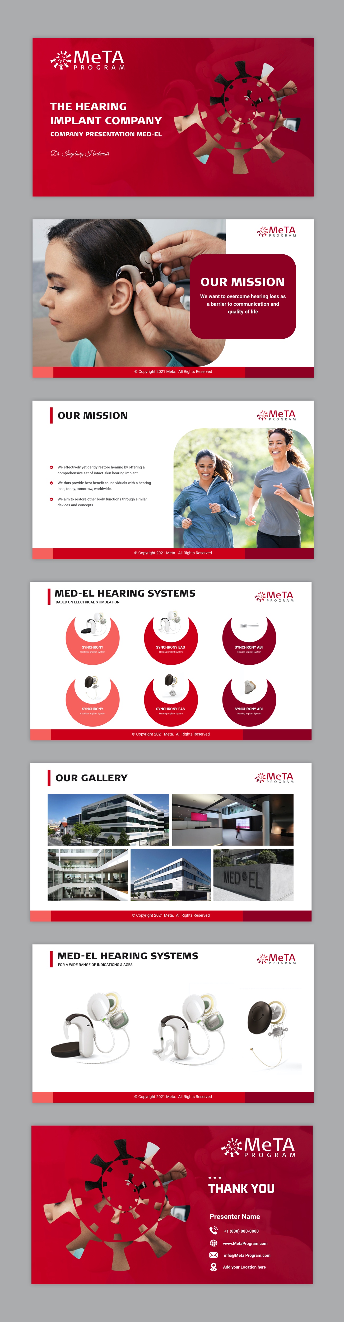 Design de PowerPoint par pb pour MED-EL Elektromedizinische Geraete Gesellschaft mbH | Design #28862806