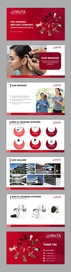 PowerPoint Design by pb for MED-EL Elektromedizinische Geraete Gesellschaft mbH | Design: #28862806