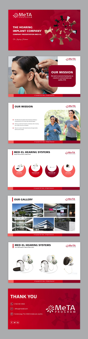 PowerPoint Design by pb for MED-EL Elektromedizinische Geraete Gesellschaft mbH | Design: #28873032