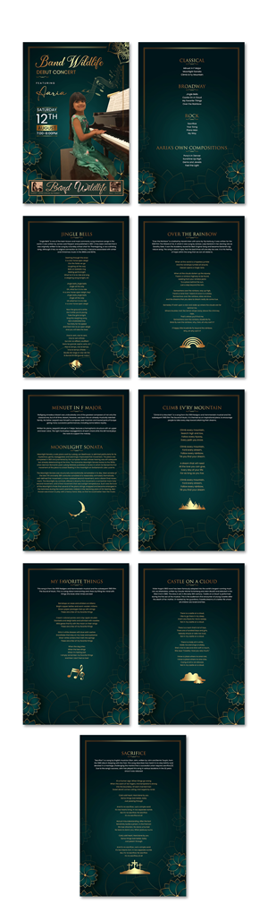 Brochure for concert | Design de Brochure par ZeneFashions