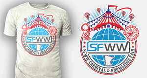 SFWW Carnival & Knowledge Fair | T-shirt Design by APHOTIC APPAREL
