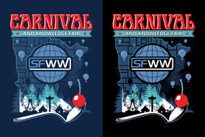 SFWW Carnival & Knowledge Fair | T-shirt Design by D'Mono
