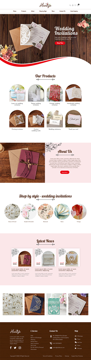 Web-Design von MAHABA für RED LEAVES GIFT(HONGKONG).CO.LTD | Design: #28726559