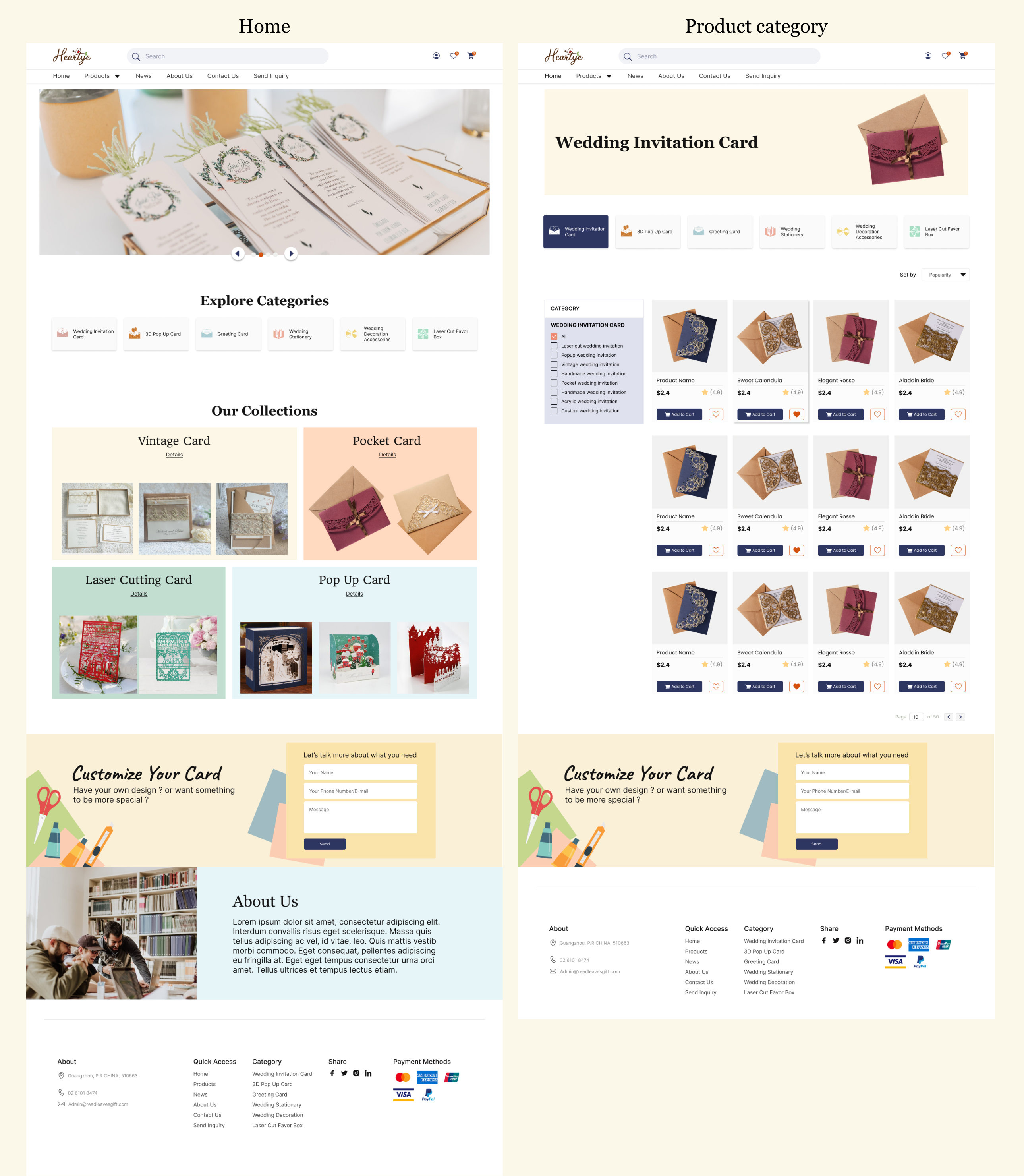 Web Design by Denis & Co. Design for RED LEAVES GIFT(HONGKONG).CO.LTD | Design #28733641