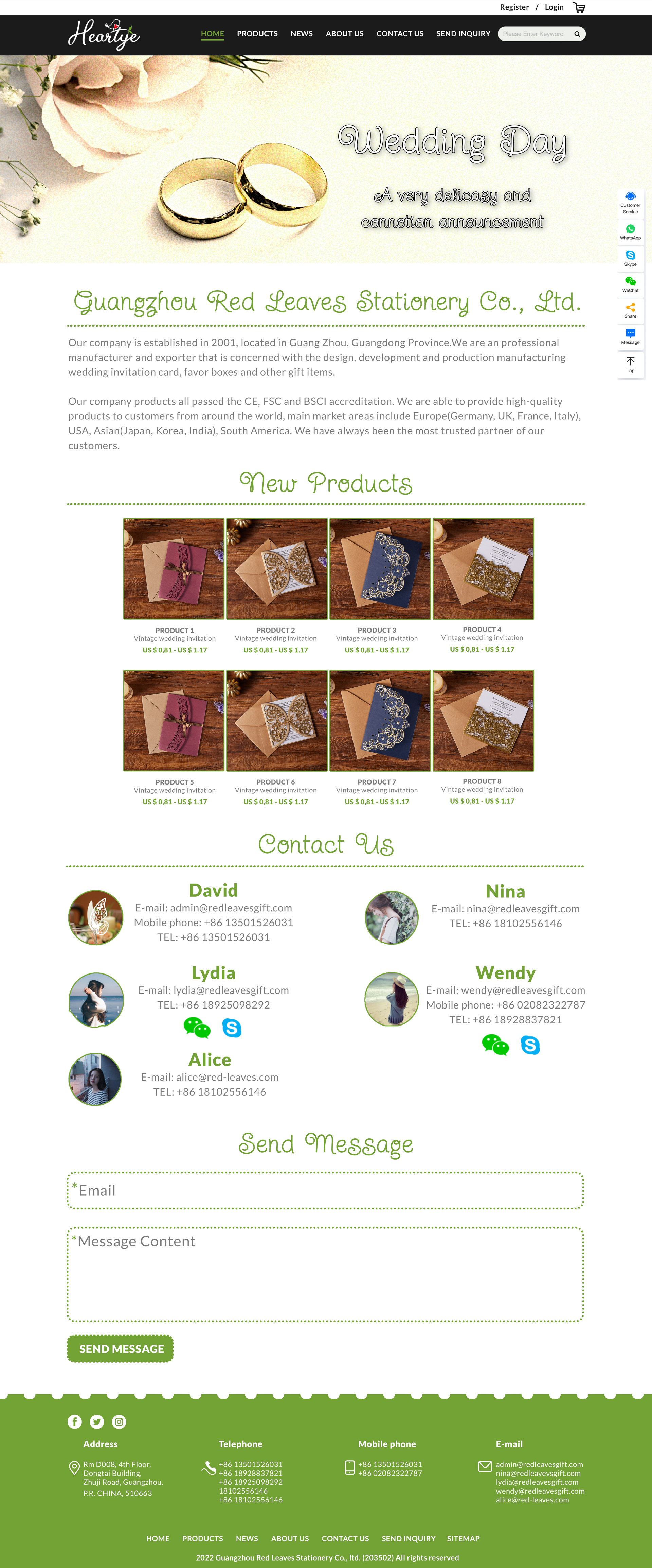 Web Design par MarkoE pour RED LEAVES GIFT(HONGKONG).CO.LTD | Design #28729240