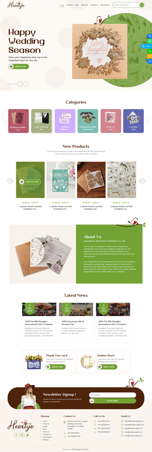 Shopify Design  for wedding invitations | Web Design par rightway