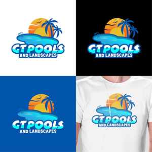 GT Pools and Landscapes | Logo Design by 4tech services