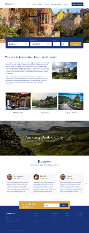 Diseño Web por Ash  para LINTON ARMS INN | Diseño: #28741814