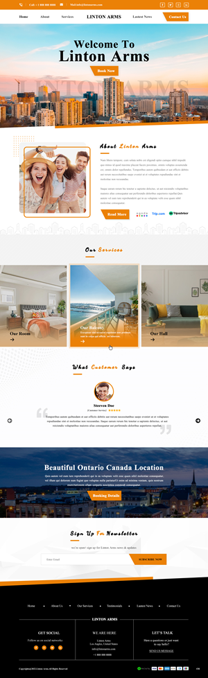 Web-Design von pb für LINTON ARMS INN | Design: #28720345