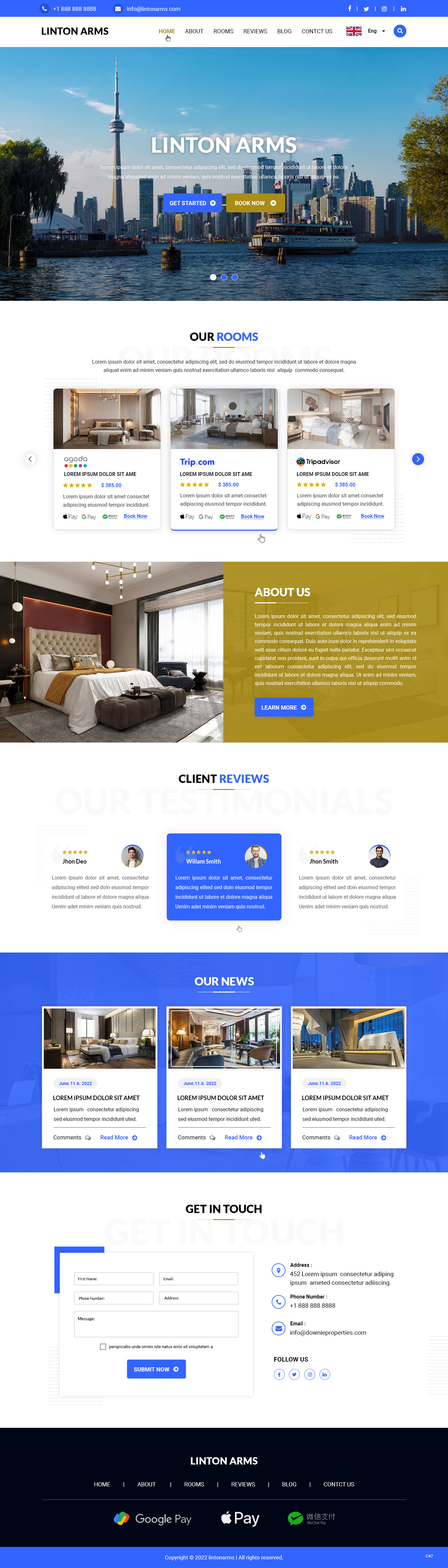 Web-Design von pb für LINTON ARMS INN | Design #28720346
