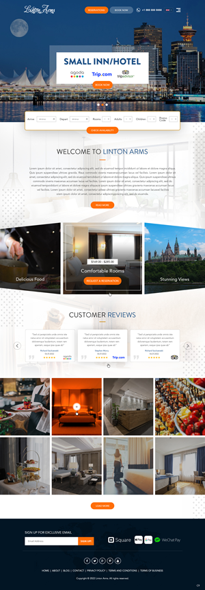 Web-Design von pb für LINTON ARMS INN | Design: #28720347